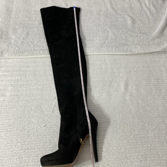 Prada black size37 usa7 leather like suede - Picture 2 of 16